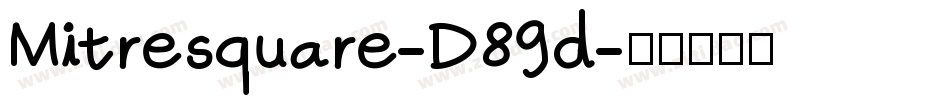 Mitresquare-D89d字体转换