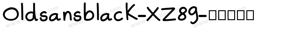 Oldsansblack-XZ89字体转换