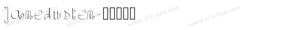 JaneAusten字体转换