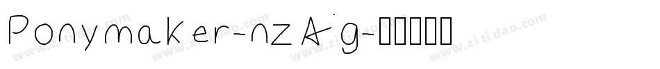 Ponymaker-nzAg字体转换