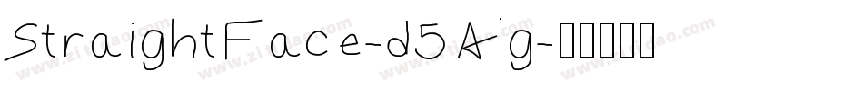 StraightFace-d5Ag字体转换