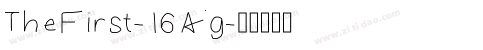TheFirst-16Ag字体转换