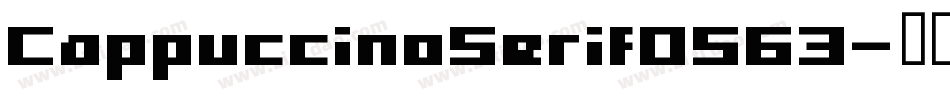 CappuccinoSerif0563字体转换