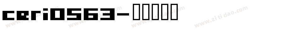 ceri0563字体转换