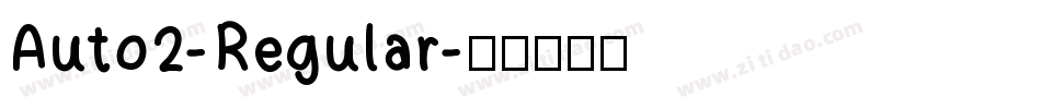 Auto2-Regular字体转换