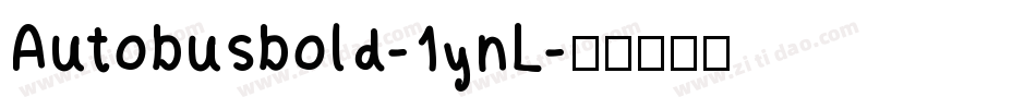 Autobusbold-1ynL字体转换