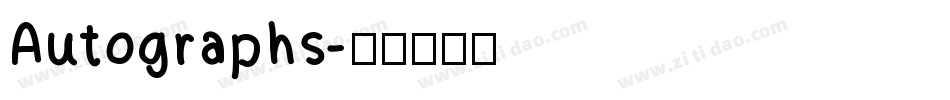 Autographs字体转换