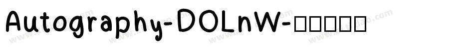 Autography-DOLnW字体转换