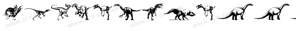 Dinosaurs字体转换