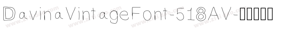 DavinaVintageFont-518AV字体转换