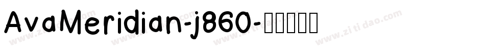 AvaMeridian-j860字体转换
