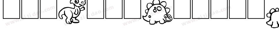 101CuteDinoz-RqPe字体转换