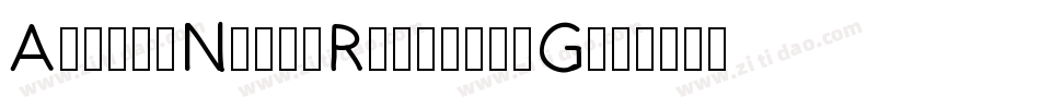 AvenirNext-Regular-G字体转换