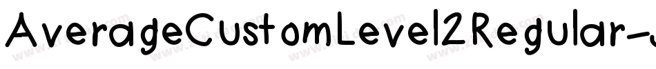 AverageCustomLevel2Regular-JAjK字体转换