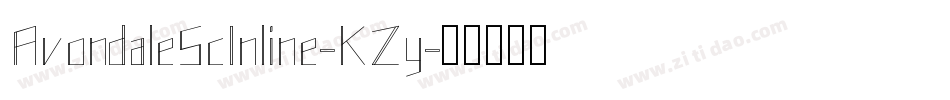 AvondaleScInline-KZy字体转换