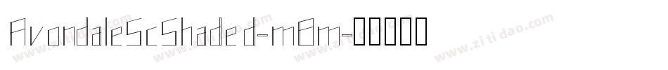 AvondaleScShaded-m8m字体转换