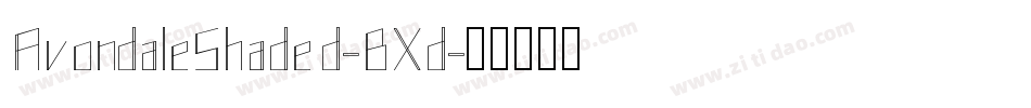 AvondaleShaded-BXd字体转换