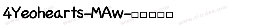 4Yeohearts-MAw字体转换