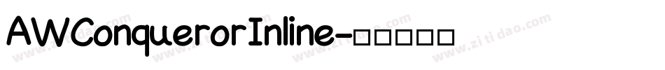 AWConquerorInline字体转换