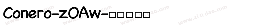 Conero-zOAw字体转换