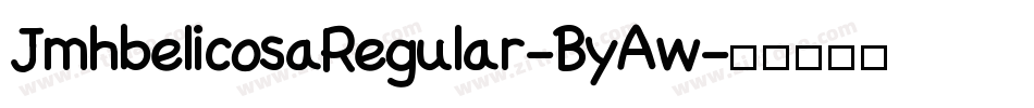 JmhbelicosaRegular-ByAw字体转换