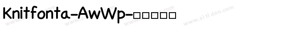 Knitfonta-AwWp字体转换