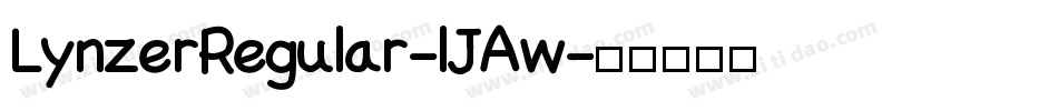 LynzerRegular-lJAw字体转换