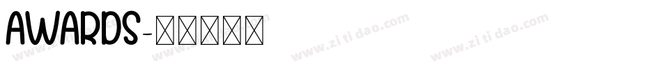AWARDS字体转换