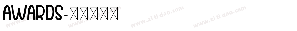 AWARDS字体转换