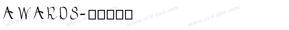 AWARDS字体转换