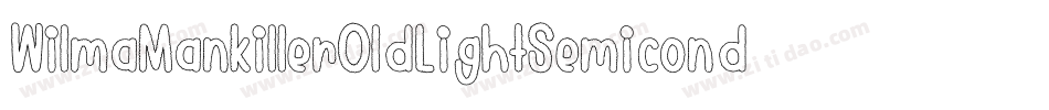 WilmaMankillerOldLightSemicondensed-01Oo字体转换