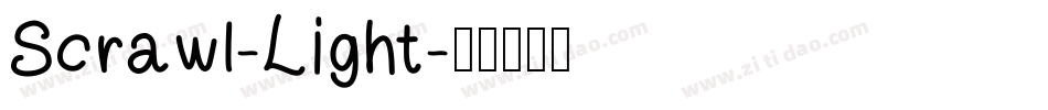 Scrawl-Light字体转换