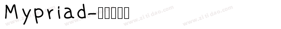 Mypriad字体转换