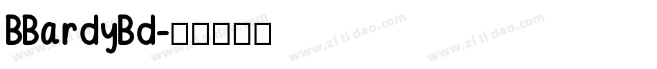 BBardyBd字体转换