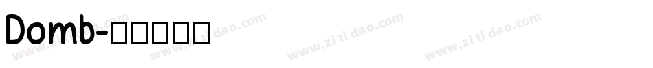 Domb字体转换