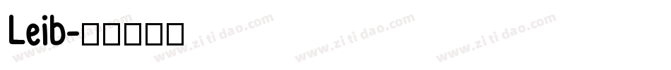 Leib字体转换