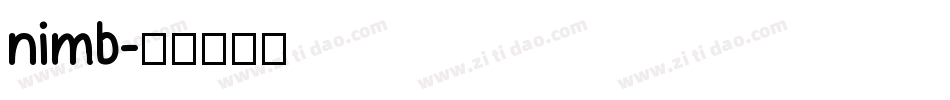 nimb字体转换