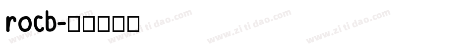 rocb字体转换