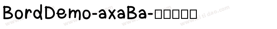 BordDemo-axaBa字体转换