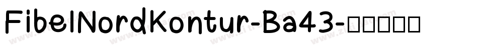FibelNordKontur-Ba43字体转换