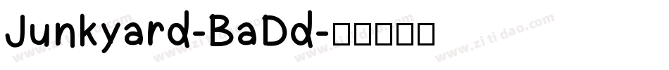 Junkyard-BaDd字体转换