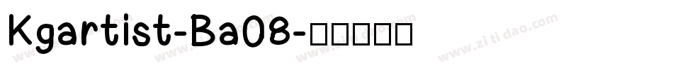 Kgartist-Ba08字体转换