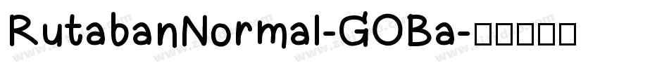 RutabanNormal-GOBa字体转换
