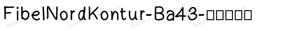 FibelNordKontur-Ba43字体转换