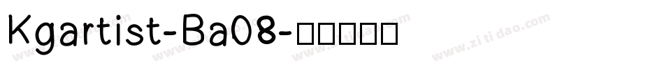 Kgartist-Ba08字体转换