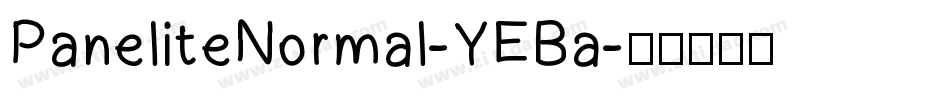 PaneliteNormal-YEBa字体转换