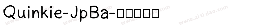 Quinkie-JpBa字体转换
