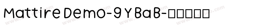 MattireDemo-9YBaB字体转换