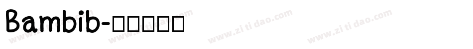 Bambib字体转换