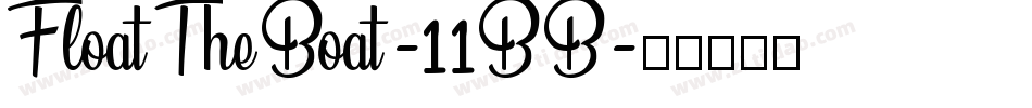 FloatTheBoat-11BB字体转换